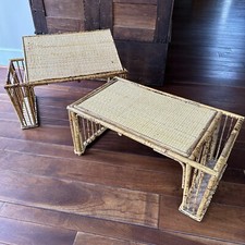 Vtg bamboo wicker for sale  Manassas