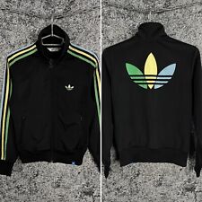Jaqueta de atletismo feminina Adidas Firebird logotipo trevo grande zíper completo roupa esportiva tamanho 36 comprar usado  Enviando para Brazil