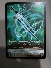 Carte warcraft thunderfury d'occasion  Cholet