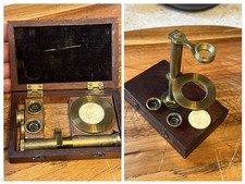 Antique microscope brass for sale Antique microscope brass for sale  ACCRINGTON