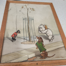 Vintage watercolor painting... for sale  USA
