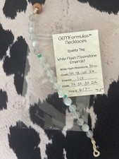 Pulseira terapêutica Gemformulas pedra da lua esmeralda como Gemisphere comprar usado  Enviando para Brazil