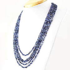 Usado, 185.50 Cts Natural Blue Tanzanite 5 Strand Forma Redonda Facetado Colar de Contas comprar usado  Enviando para Brazil