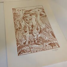 Beppe serafini litografia usato  Varese