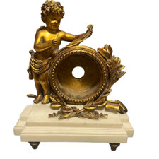 Gilt mantel clock for sale  EASTBOURNE