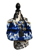 Bolsa de ombro Michael Kors Marina azul tingida de lona, usado comprar usado  Enviando para Brazil