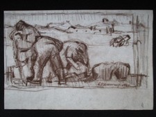 Original chalk drawing for sale  UK