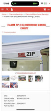 Fiamma zip motorhome for sale  CORSHAM