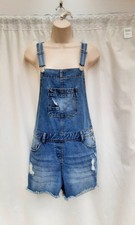 Denim dungaree shorts for sale  STOKE-ON-TRENT