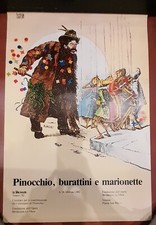 Manifesto pinocchio burattini usato  Milano