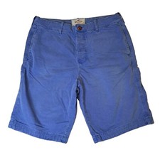 Bermuda Hollister masculina chino azul tamanho 34 quatro botões mosca, usado comprar usado  Enviando para Brazil