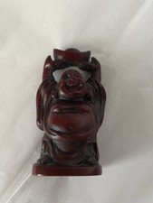 Happy buddha wooden for sale  Searchlight