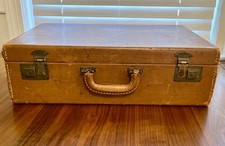 Antiga Maleta Rexbilt Carimbo Alfandegário Couro Marrom Prop 20x13 VEJA NOTAS comprar usado  Enviando para Brazil