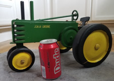 Antigo trator John Deere B, enorme 15" arte popular rústica jardim madeira feito à mão comprar usado  Enviando para Brazil