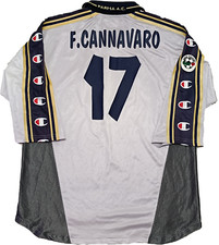 maglia calcio Parma vintage CANNAVARO Parmalat 1999-00 SIGNED jersey shirt comprar usado  Enviando para Brazil