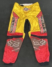 CALÇA VINTAGE MOTOCROSS FOX RACING JT RED RIDERS HONDA MX TAMANHO 36 HRC SUPERCROSS comprar usado  Enviando para Brazil