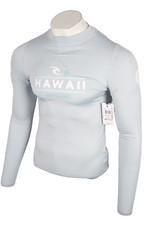 Rip Curl Rash Guard Masculino Havaí Manga Longa Performance Fit Yucca Azul UPF 50+ comprar usado  Enviando para Brazil