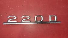 Emblem 220d typenschild gebraucht kaufen  Langweid a.Lech