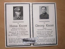 Sterbebild brüder 1945 gebraucht kaufen  Deutschland