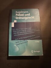 Polizei rdnungsrecht kugelmann gebraucht kaufen  Berlin