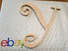 Letras de madeira encaracoladas 6" - MDF premium madeira parede letra Y comprar usado  Enviando para Brazil
