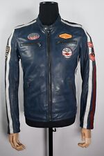 Daytona 1973 Masculino Motociclista Jaqueta De Couro De Cordeiro Tamanho P, usado comprar usado  Enviando para Brazil