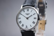 Vintage 1983 Longines L817.4 Numerais Romanos Mostrador Branco Vento Manual [Quase Perfeito] comprar usado  Enviando para Brazil