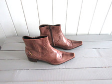 Botillons cuir marron d'occasion  Serris
