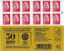 Carnet timbres marianne d'occasion  France