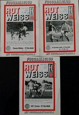 Fußballprogramme rot weiss gebraucht kaufen  Dresden