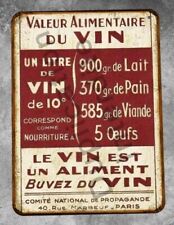 Plaque métal vintage d'occasion  Pomérols