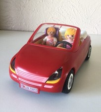 Playmobil carro compacto vermelho com cadeira elevatória de assento infantil mãe menina família loira comprar usado  Enviando para Brazil