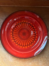 Usado, Prato de jantar vintage Poppytrail por Metlox muito vermelho retrô boho grés - 10,5 comprar usado  Enviando para Brazil
