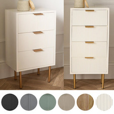 Ribbed bedside table for sale  MANCHESTER