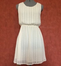 lindo vestido de festa/coquetel feminino, tamanho P, cor marfim, fenda lombar comprar usado  Enviando para Brazil