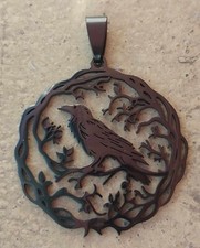 Raven crow pendant for sale  ENFIELD