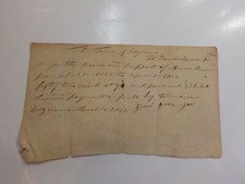 Documento antiguo 1824 tablero y soporte de Anna Renes Edgecomb Maryland  segunda mano  Embacar hacia Mexico