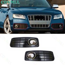 Para Audi S5 2008-2012 preto fosco substituir farol de neblina dianteiro tampa de para-choque 2 peças comprar usado  Enviando para Brazil
