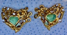 Boucles oreilles coeur d'occasion  Saint-Aubin-du-Cormier