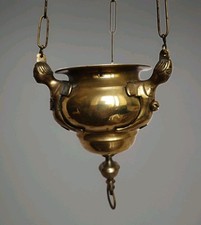 Lampada olio bronzo usato  Italia