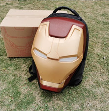 Usado, Novo Homem de Ferro 3D Olhos Estojo LED Estudante Casual Mochila de Alta Capacidade Bolsa Capacete comprar usado  Enviando para Brazil