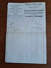 Facture ancienne 1920 d'occasion  Issy-les-Moulineaux