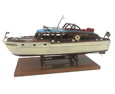 Chris-Craft Modelo Barco Ponte Voadora Cruiser Modelo Construído Base de Exibição com Caixa comprar usado  Enviando para Brazil