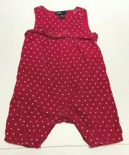 MACACÃO DE VELUDO INFANTIL MENINAS BEBÊ GAP HIBISCO ROSA BOLINHAS ROUPA 3-6 M #1 comprar usado  Enviando para Brazil