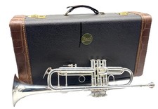 Esfregão prata década de 1970 Bach Stradivarius modelo 37 ml trompete com estojo Bach 7C MPC, usado comprar usado  Enviando para Brazil