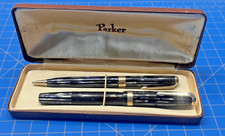 Usado, Parker Blue Striped Duovac, tamanho Ingenue, conjunto de caneta/lápis. Restaurado na caixa comprar usado Usado, Parker Blue Striped Duovac, tamanho Ingenue, conjunto de caneta/lápis. Restaurado na caixa comprar usado  Enviando para Brazil