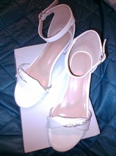 White strappy rhinestone for sale  EDINBURGH