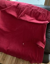 Lote 2 LL BEAN aba escondida forrada 2 cortinas cortinas vermelhas 61x50 algodão comprar usado  Enviando para Brazil