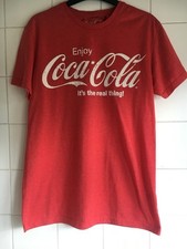Enjoy Coca Cola it's the real thing Camiseta Vermelha Pequena 36-38 Usada Old School comprar usado  Enviando para Brazil