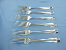 UM CONJUNTO ANTIGO DE SEIS GARFOS DE JANTAR INGLESES ANTIGOS DE PRATA ESTERLINA. DUBLIN 1794. comprar usado  Enviando para Brazil